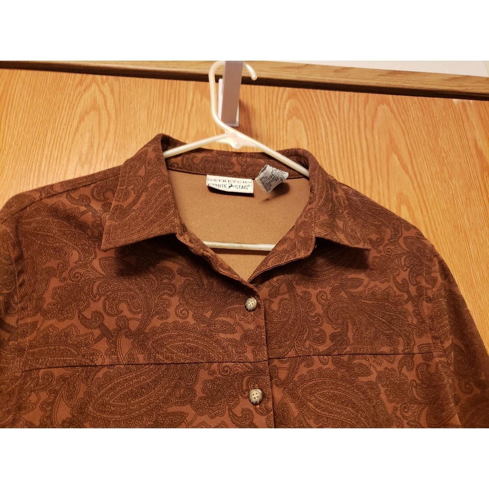White Stag womens button up dress shirt